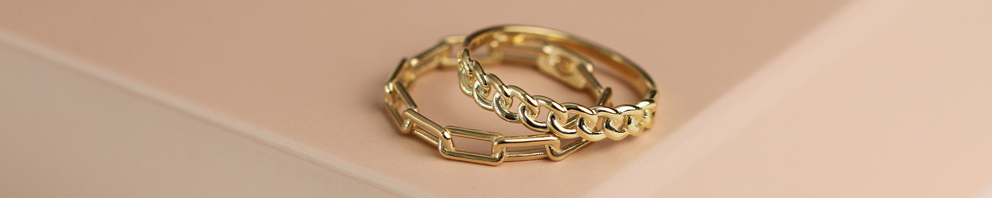 Schakelring goud