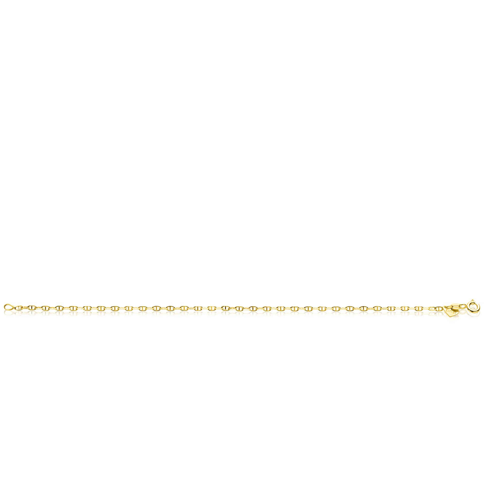 ZINZI GOLD armband marine schakels massief 2mm