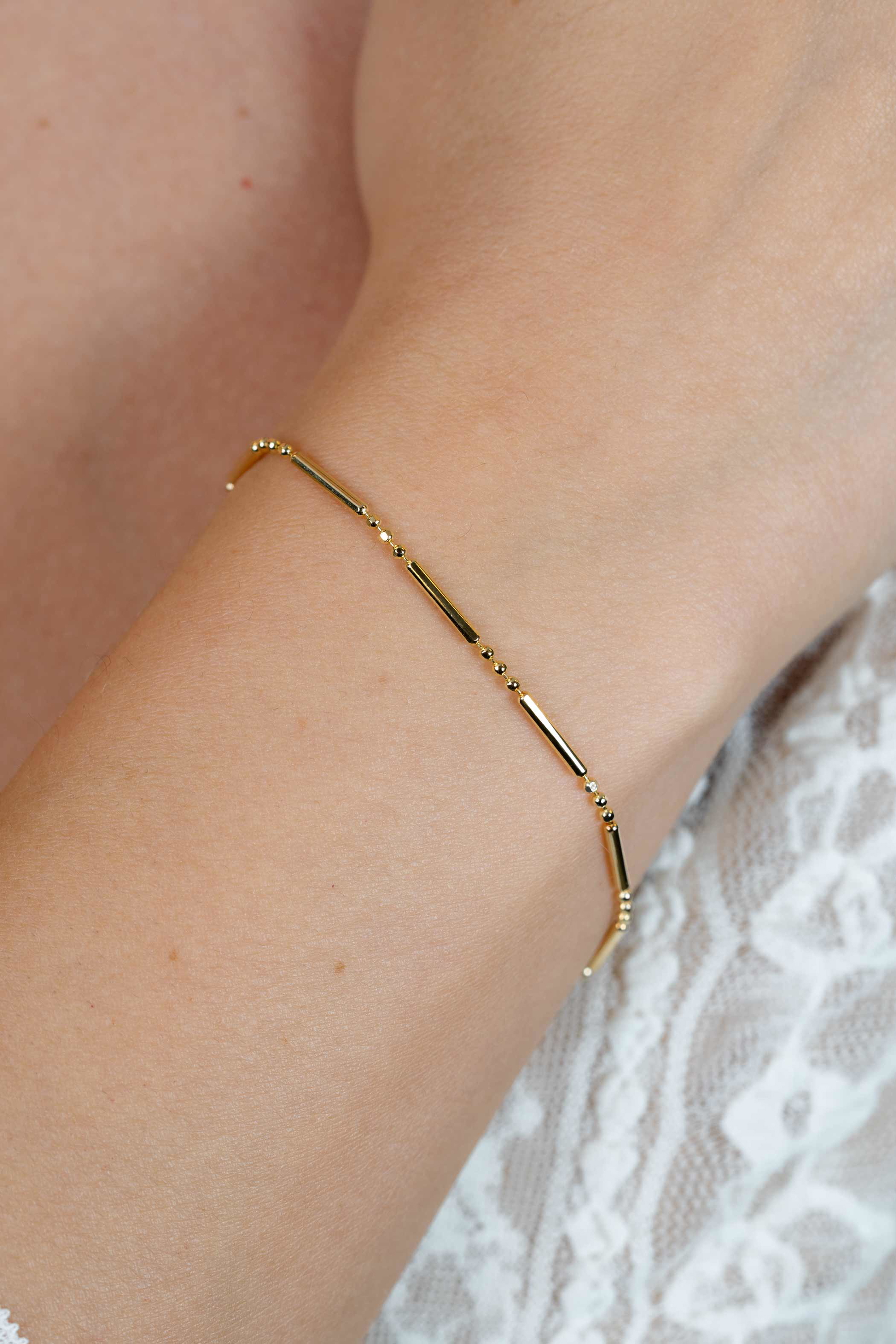 ZINZI Gold Plated Sterling Silver Fantasy Bracelet Bars ZIA1452G