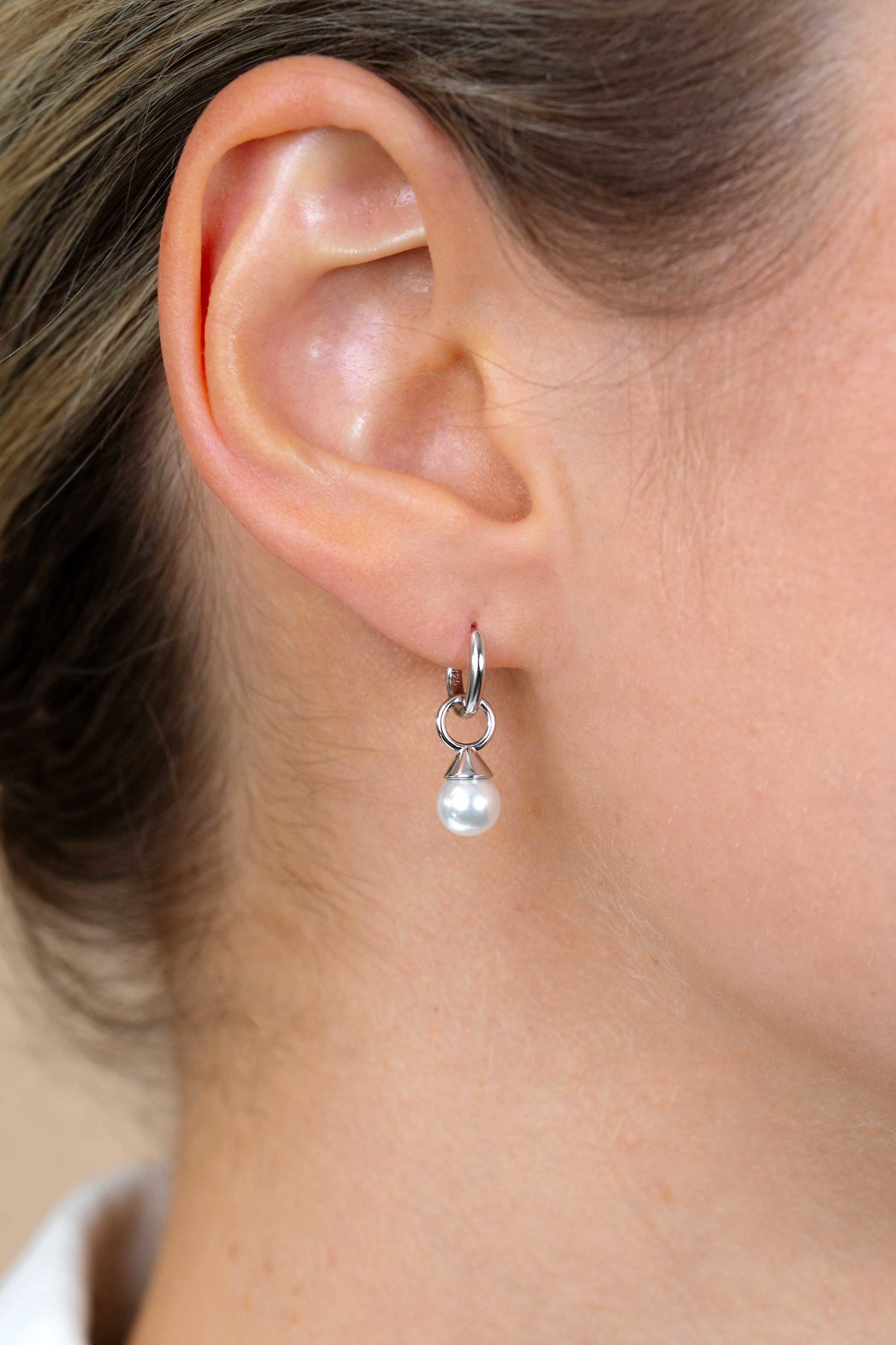 10mm ZINZI Sterling Silver Hoop Earrings width 2mm ZIO2261