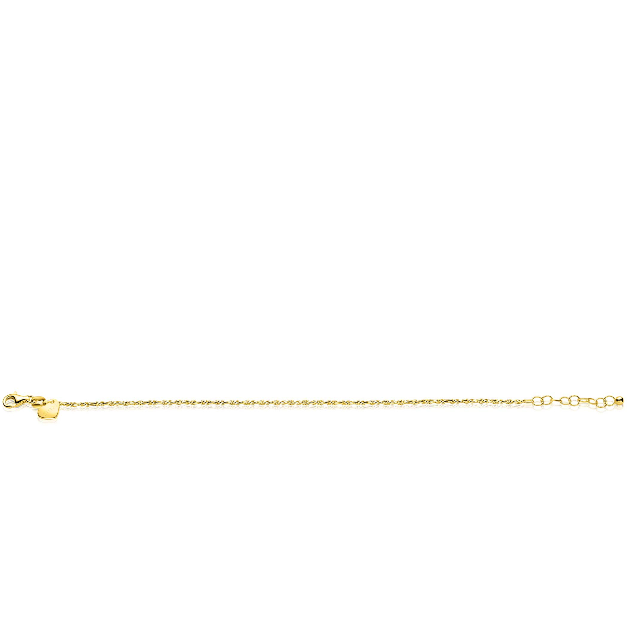 ZINZI zlv. armband geel verguld fantasie