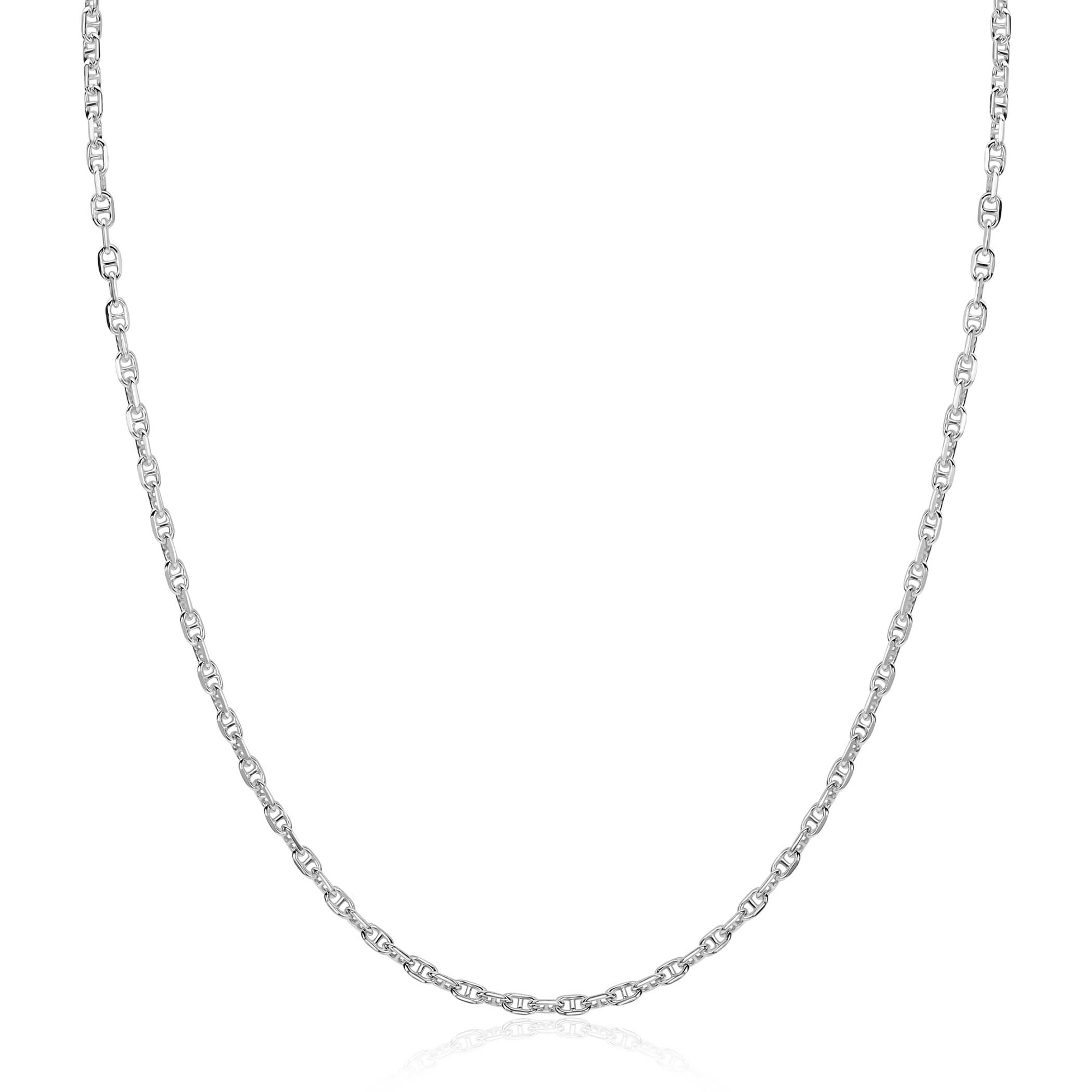 ZINZI zilveren marine schakel ketting (2,3mm breed) 42-45cm ZIC2841