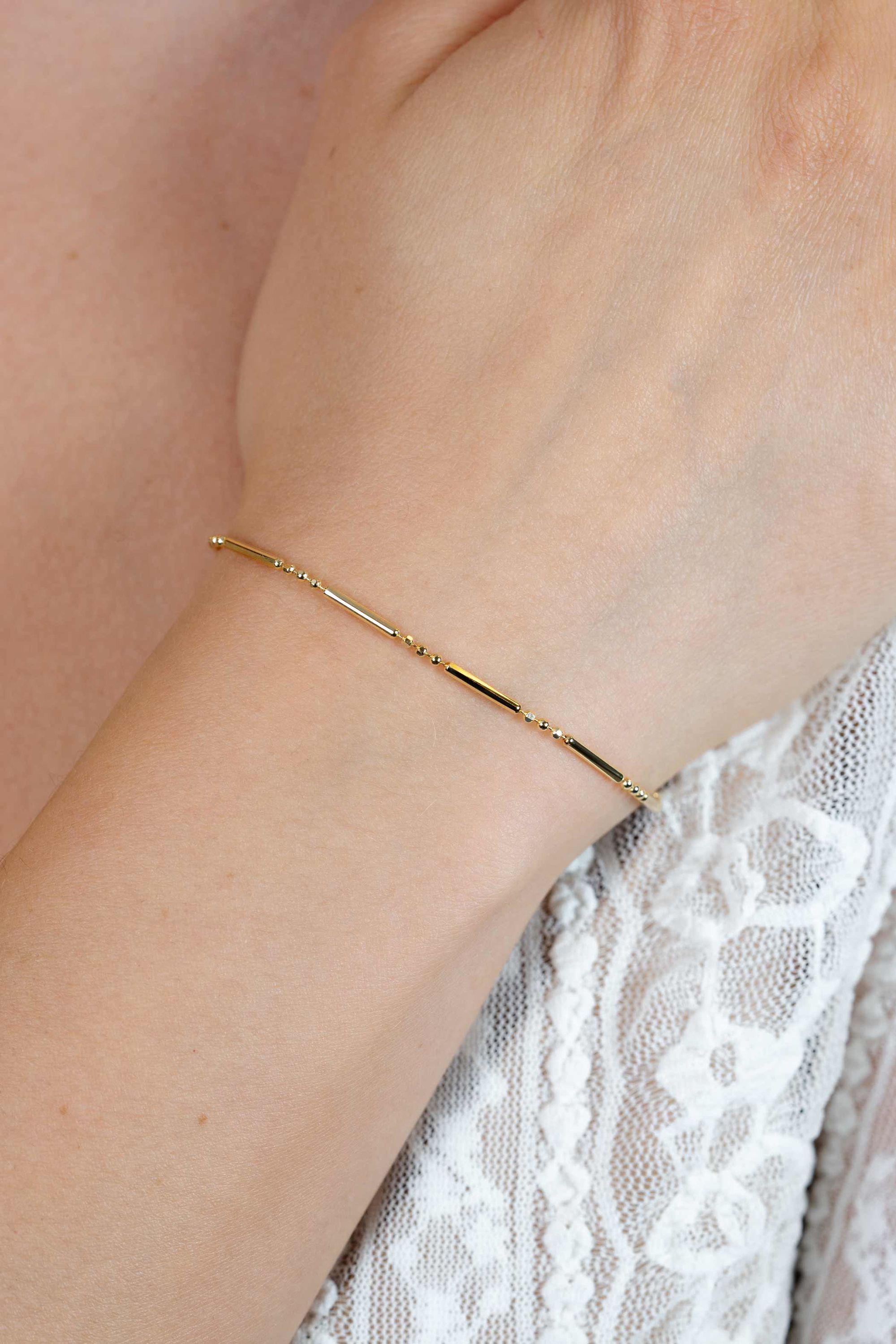 ZINZI Gold Plated Sterling Silver Fantasy Bracelet Bars ZIA1452G