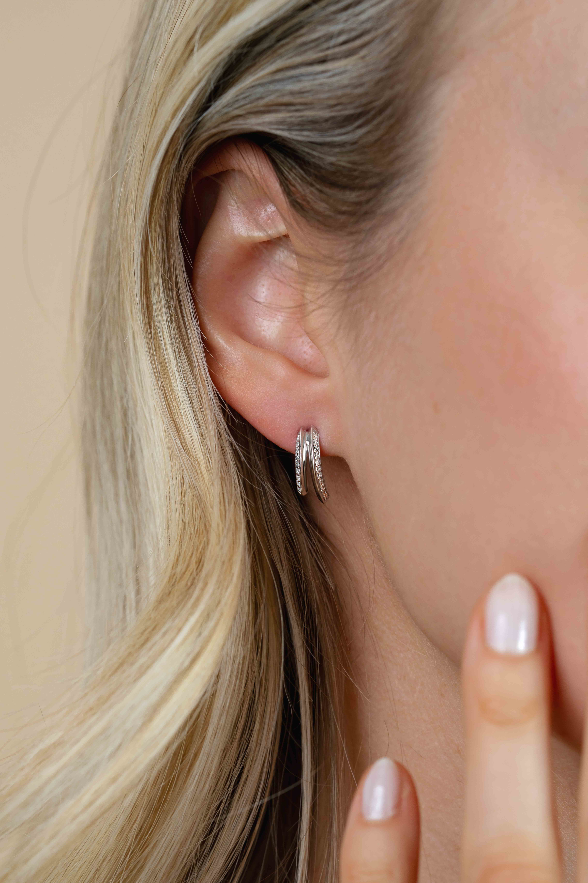 ZINZI zlv. oorstekers fantasie met zirconia's