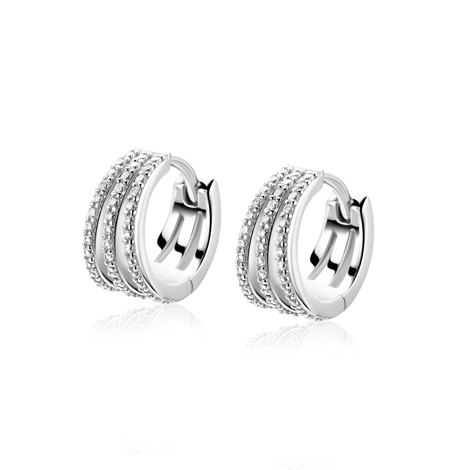 ZINZI zlv. klapcreolen multilook 3 banen zirc.13mm