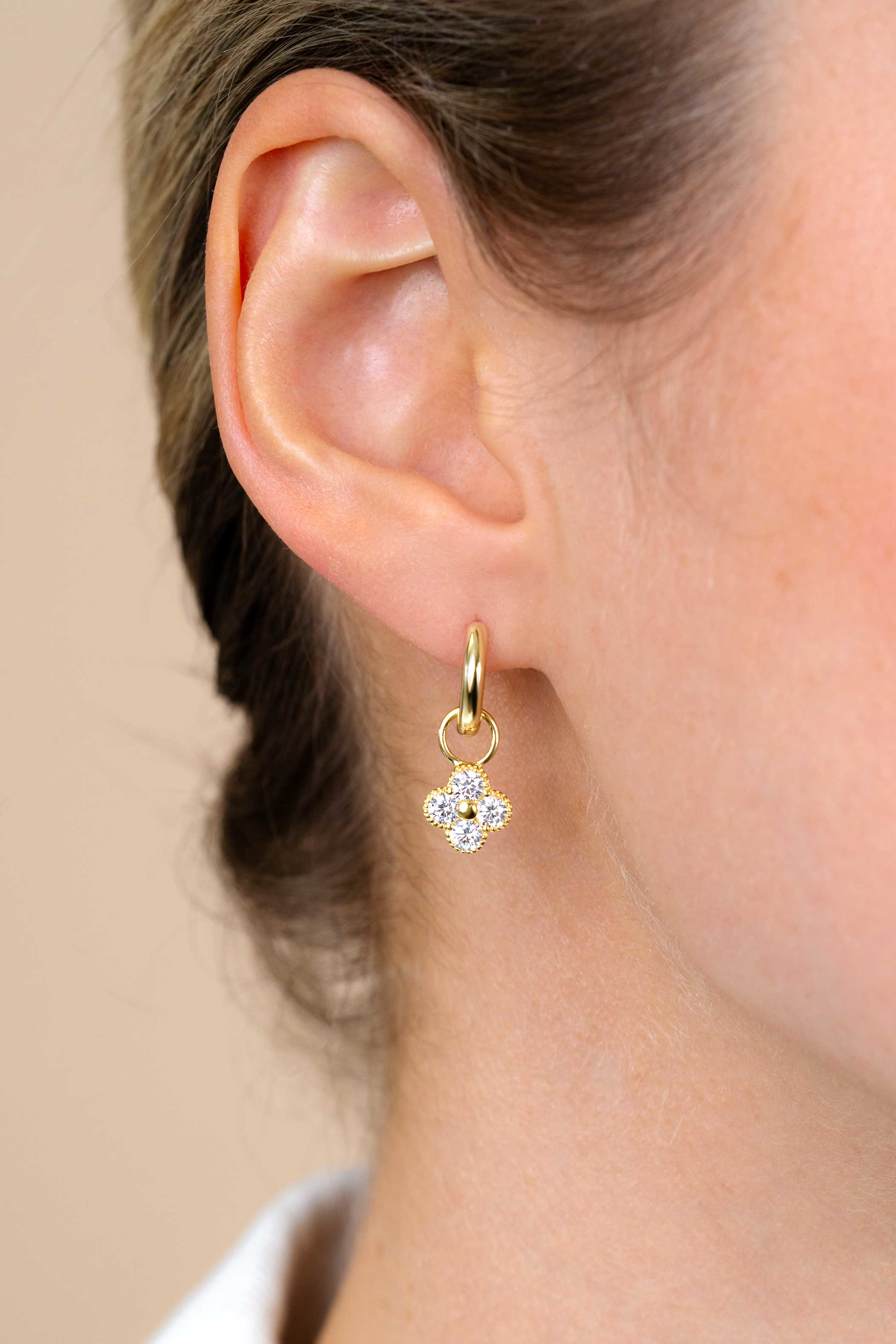 12mm ZINZI Gold Plated Sterling Silver Hoop Earrings width 2mm ZIO194G