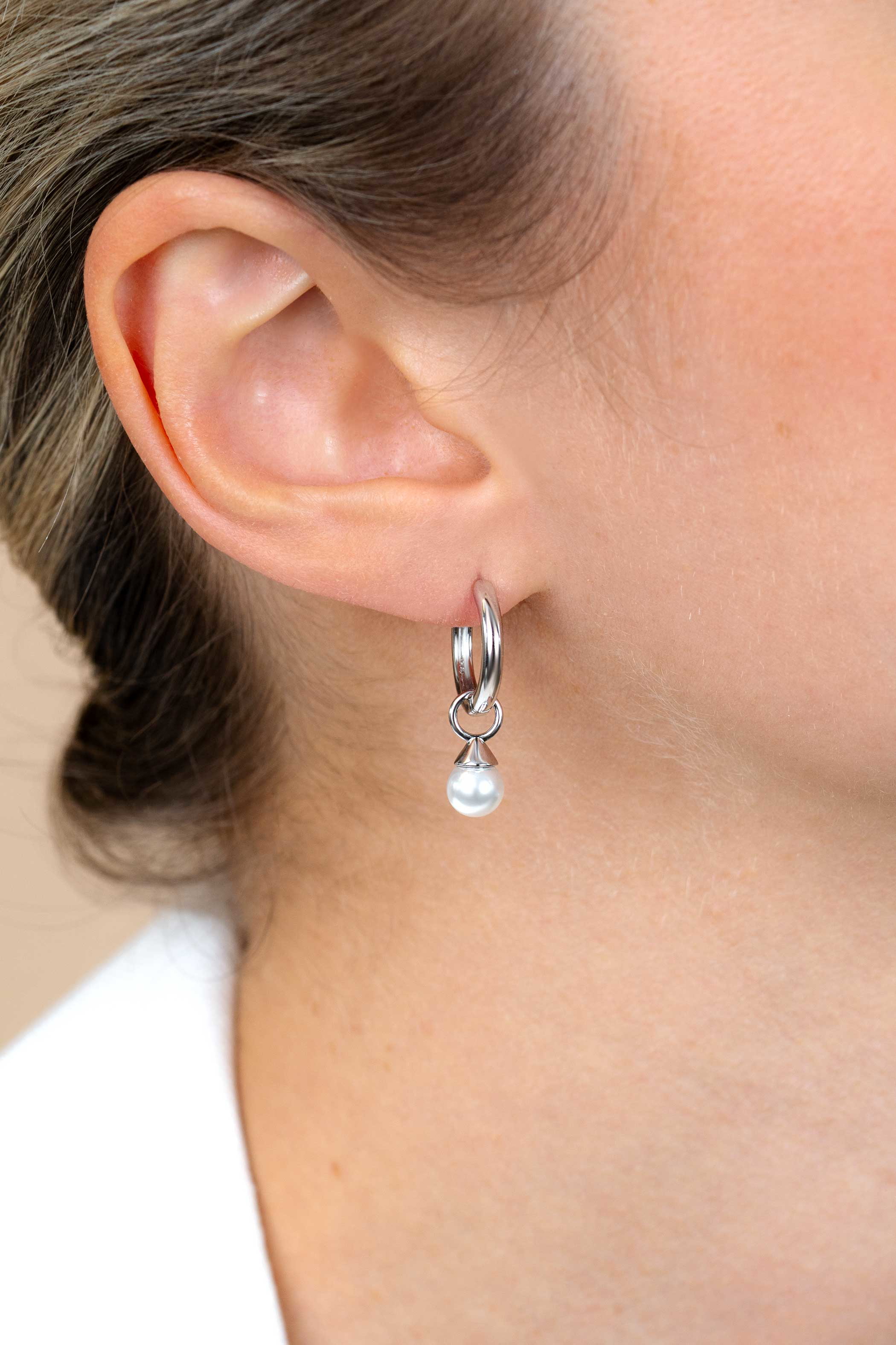 15mm ZINZI Sterling Silver Hoop Earrings 15x2mm ZIO401