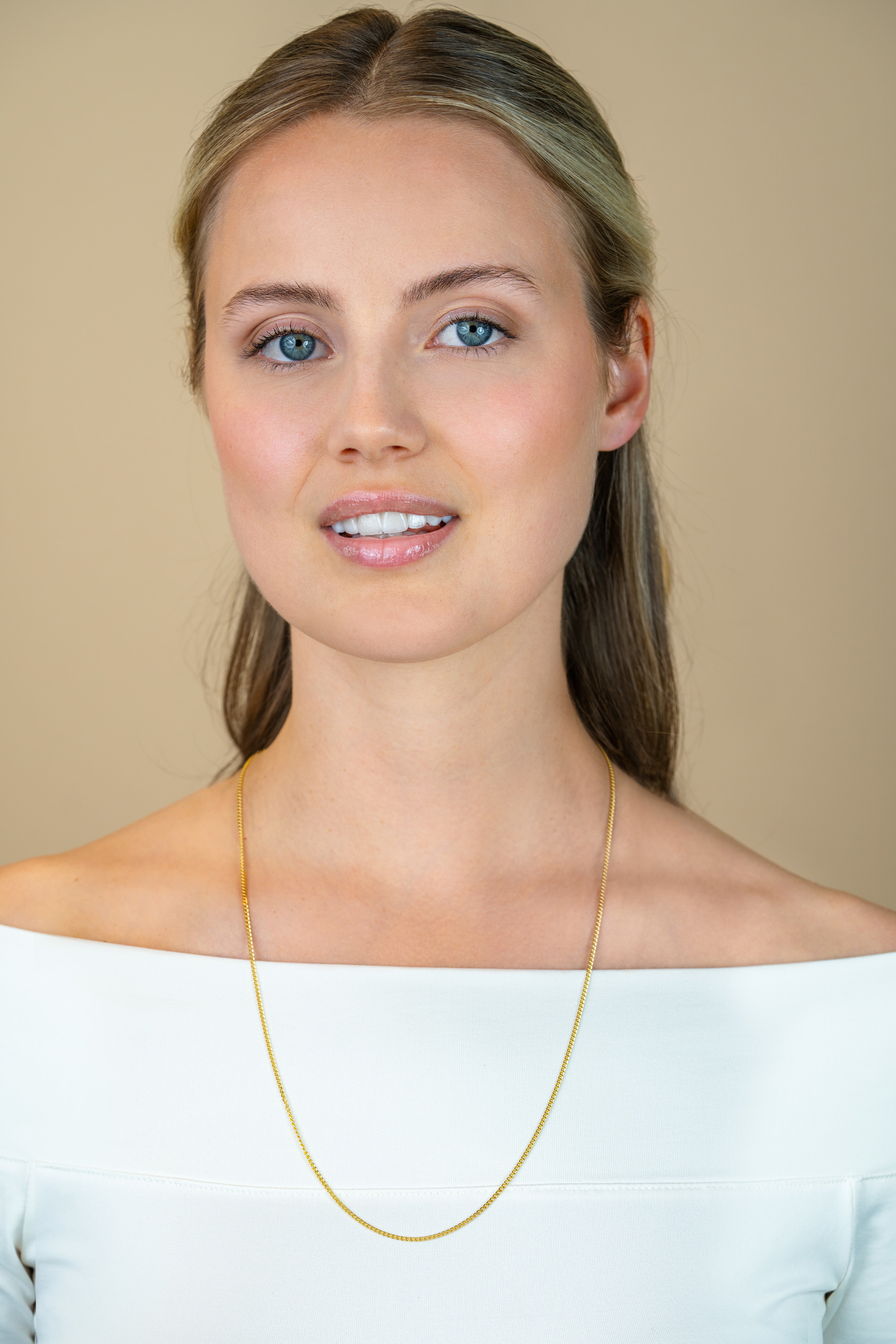 60cm ZINZI Gold Plated Sterling Silver Curb Chain Necklace ZILC-G60G
