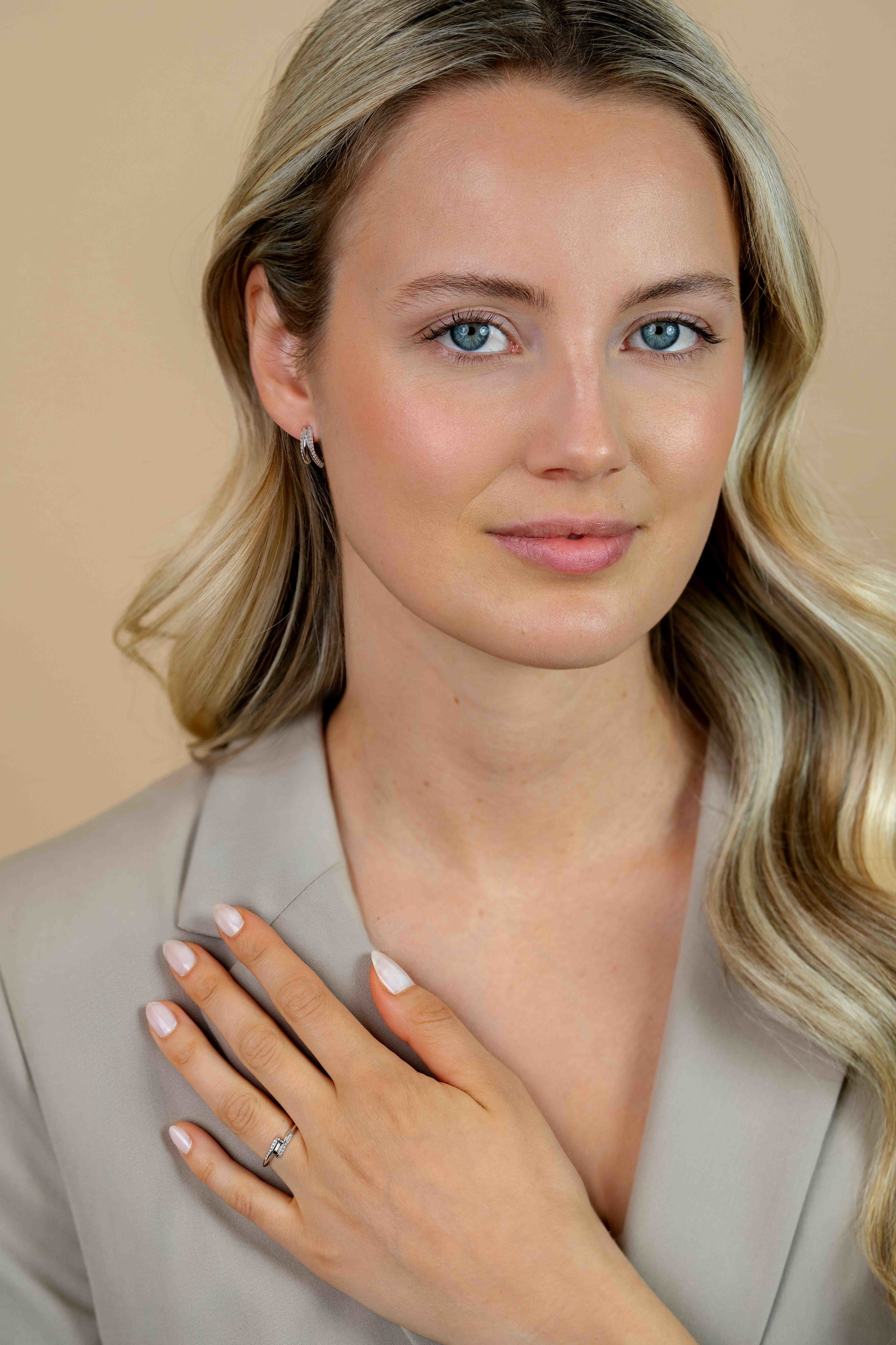 ZINZI zlv. oorstekers fantasie met zirconia's