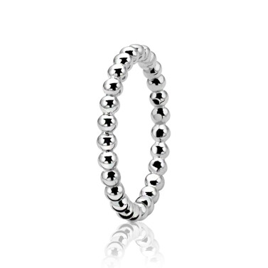 ZINZI zilveren ring glad bol ZIR923