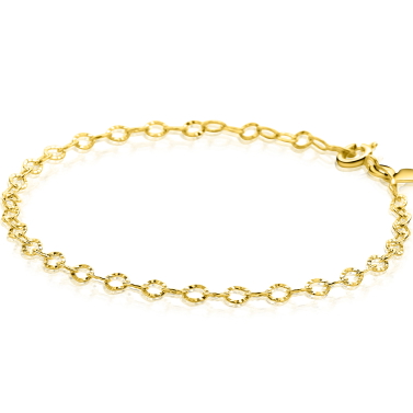 ZINZI GOLD armband ronde schakels gediamanteerd