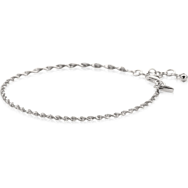 ZINZI zilveren singapore armband met glinsterende gedraaide schakels 1,9mm breed 17-20cm ZIA2585
