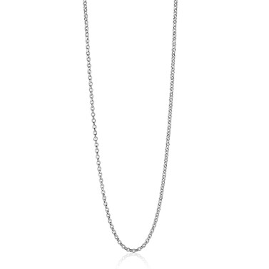 70 cm ZINZI zilveren jasseron ketting ZILC-J70