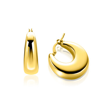 ZINZI zlv. oorringen gg.verg.rond aflopend 22x7.2mm