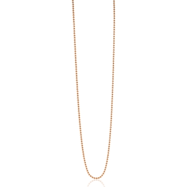 42cm ZINZI zilveren bolletjes ketting rosé verguld ZILC-B42R