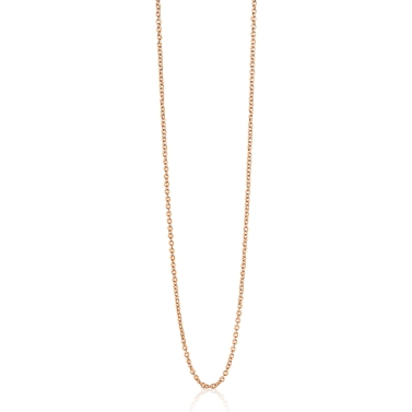 42cm ZINZI rose gold plated zilveren anker ketting ZILC-A42R