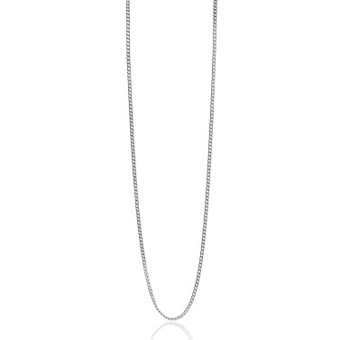 90cm ZINZI zilveren gourmet ketting. ZILC-G90