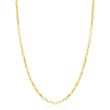 ZINZI zlv. collier gg.verg. massief geslepen anker