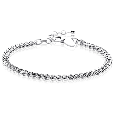 ZINZI zilveren massieve gourmet armband 4,3mm breed 17,5-21cm ZIA2851