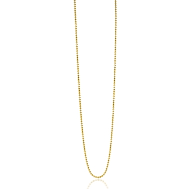 42cm ZINZI zilveren bolletjes ketting geel verguld ZILC-B42G