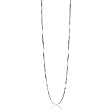 70cm ZINZI zilveren gourmet ketting. ZILC-G70