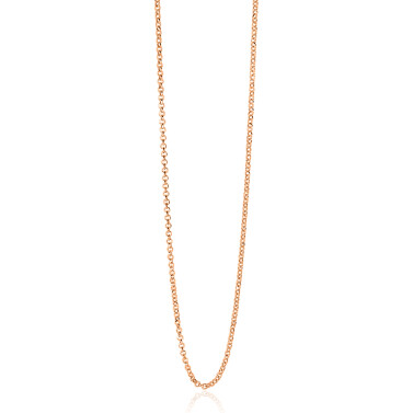 ZINZI zlv. jasseron collier 70 cm rosé verguld