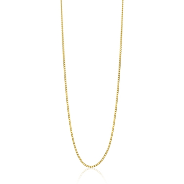 42cm ZINZI Gold 14 krt gourmet ketting 0,8mm breed, ideaal om je hanger aan te bevestigen ZGLG42-08