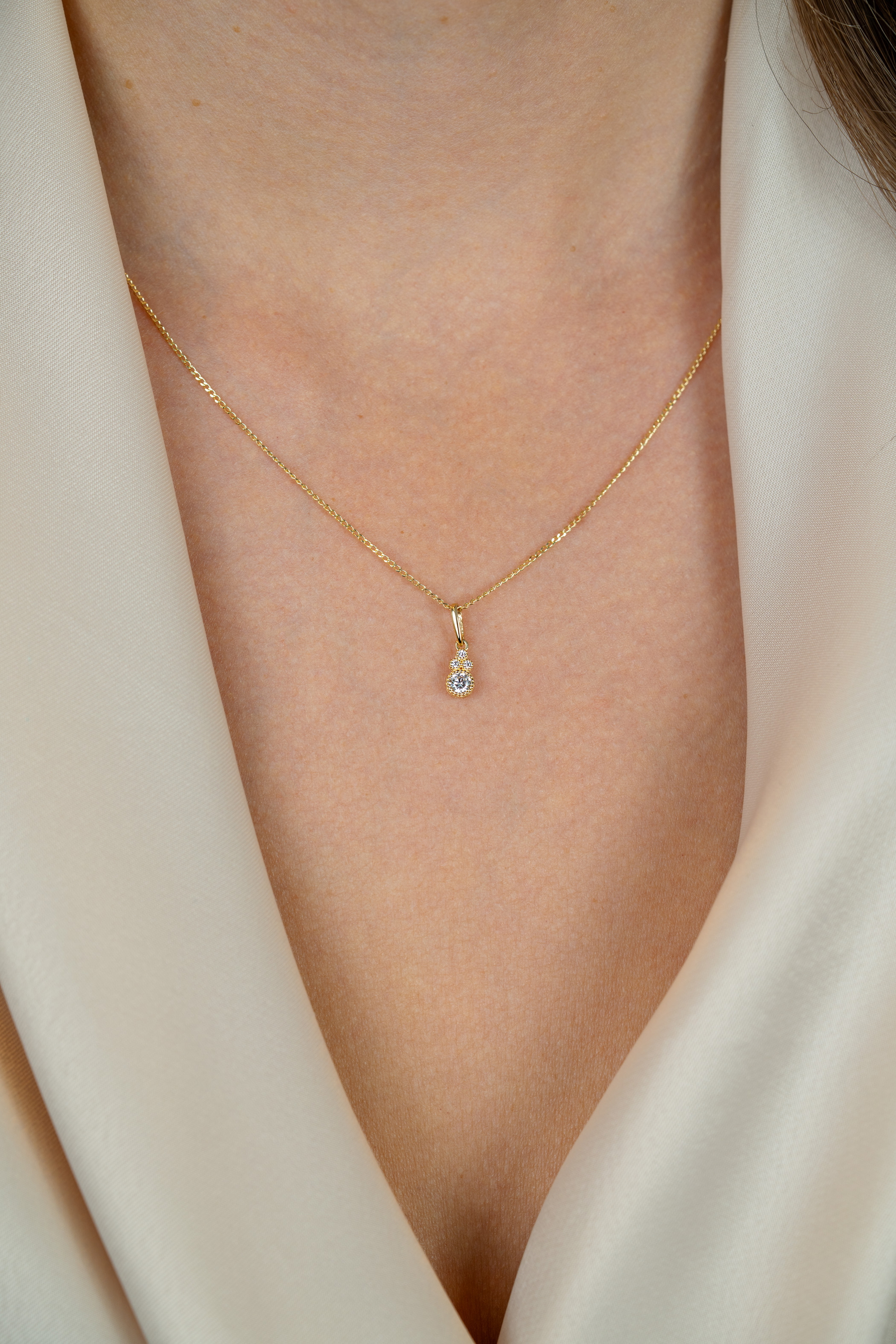 ZINZI GOLD hanger fantasie zirconia's
