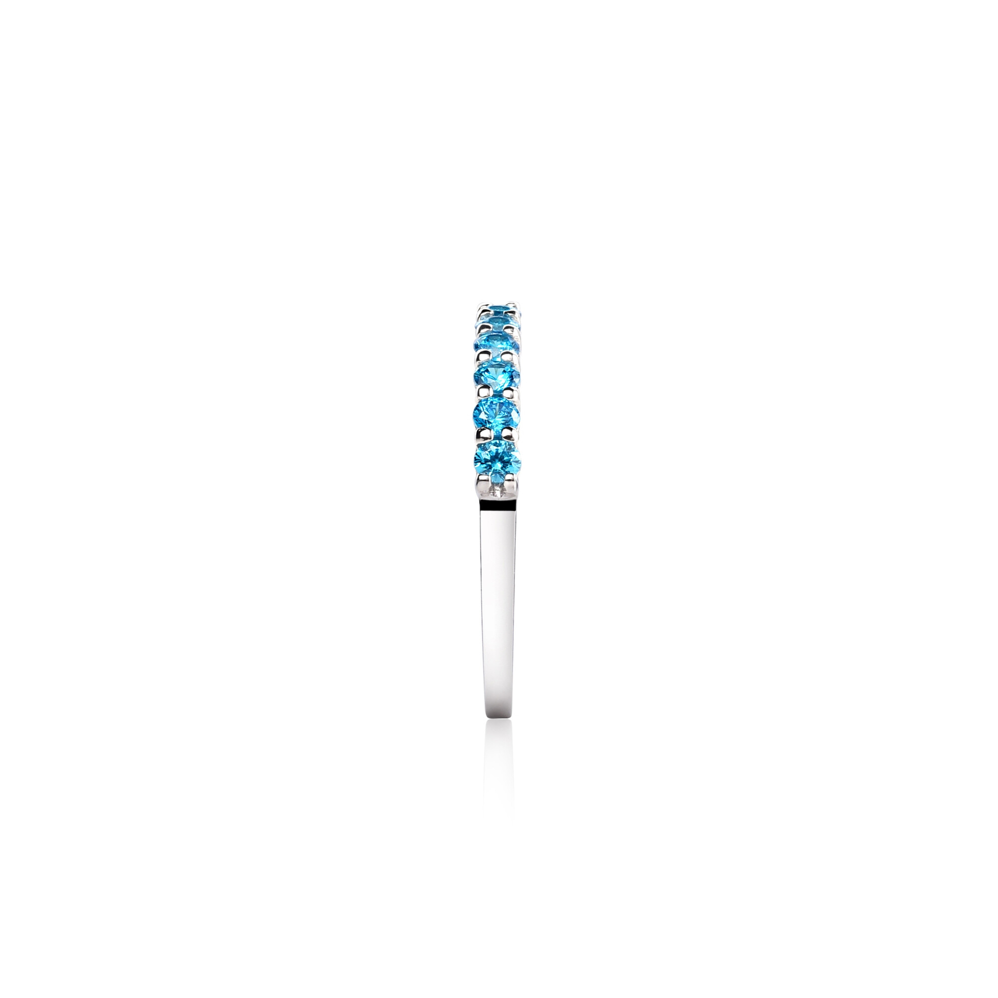 ZINZI Sterling Silver Stackable Ring Turquoise ZIR827T