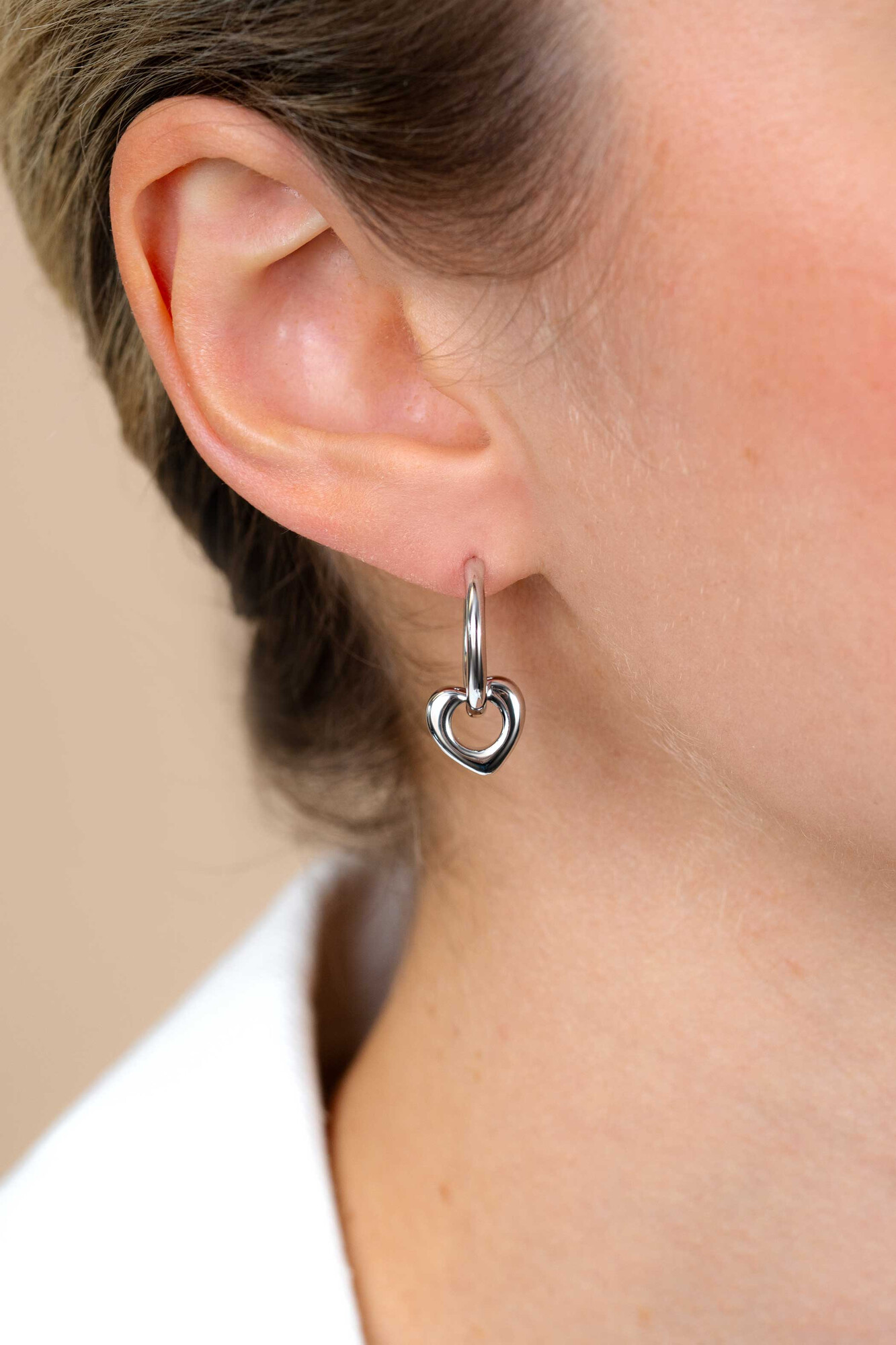 17mm ZINZI Sterling Silver Hoop Earrings 17x2mm ZIO402
