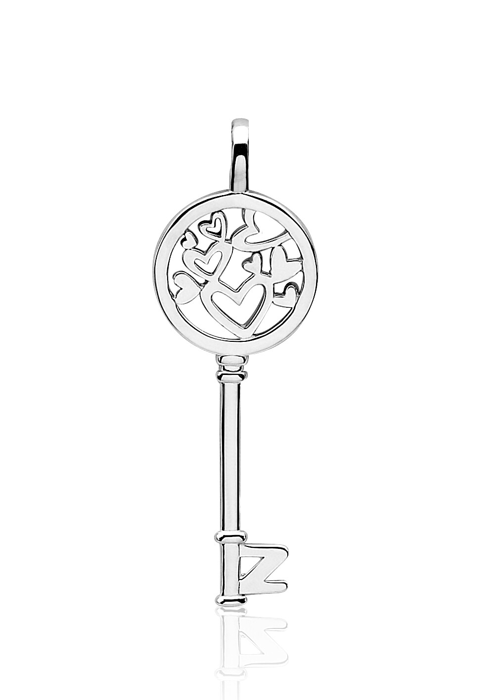 ZINZI Sterling Silver Pendant Key ZIH636