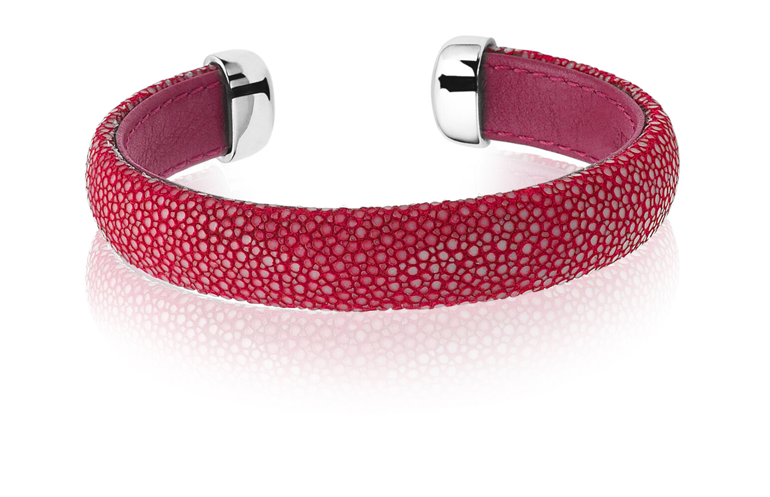 Zinzi Rochenleder Sklavenarmband rosaone-size ZIA942R