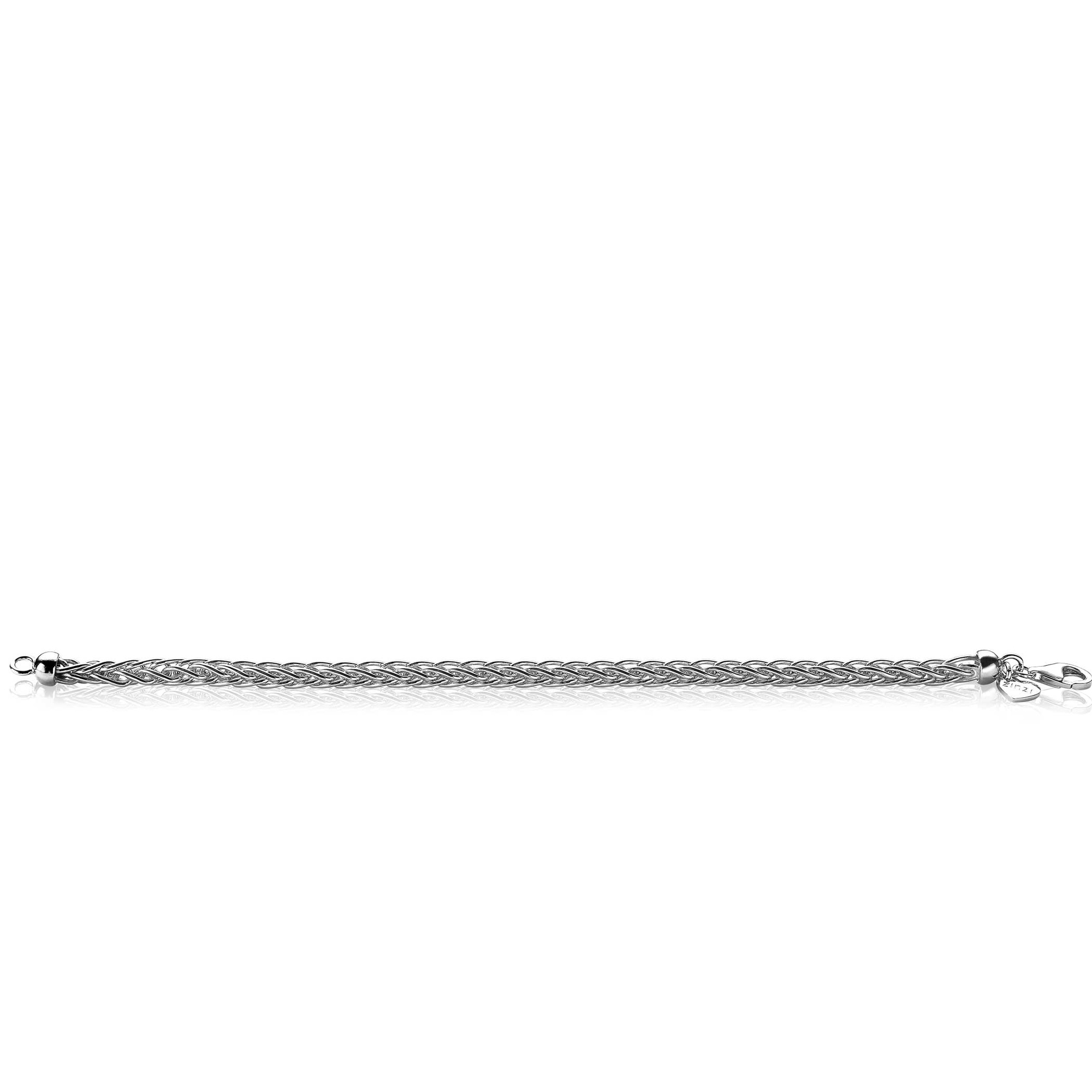 ZINZI silbernes Armband vossenstaart 5mm breit 19cm ZIA2214