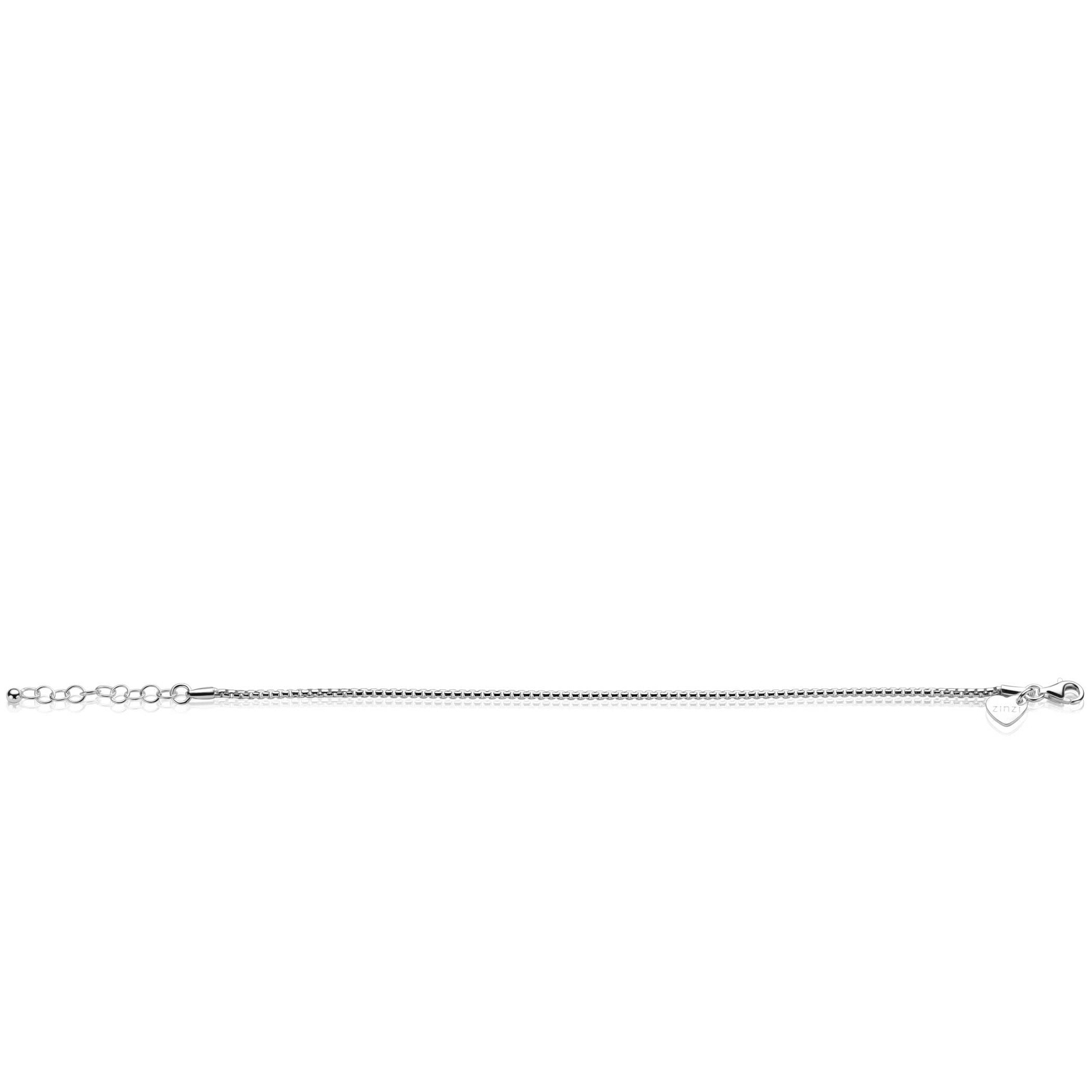 ZINZI zilveren ronde Venetiaanse schakel armband (1,8mm breed) 17-20cm ZIA2842
