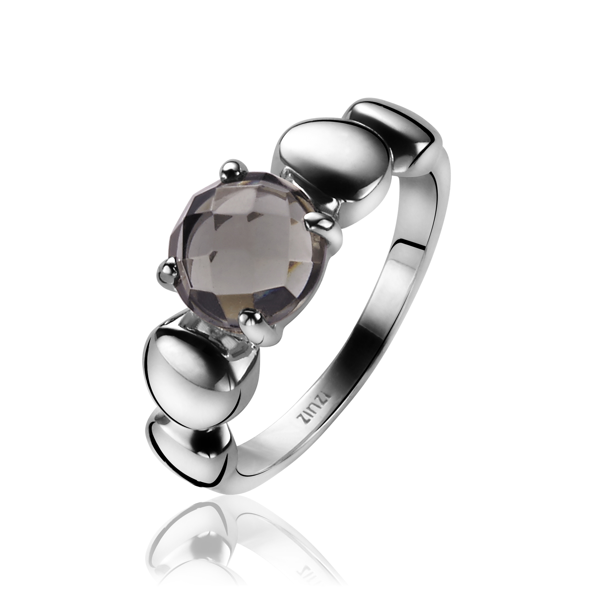 ZINZI zilveren ring grijs ZIR1145Z