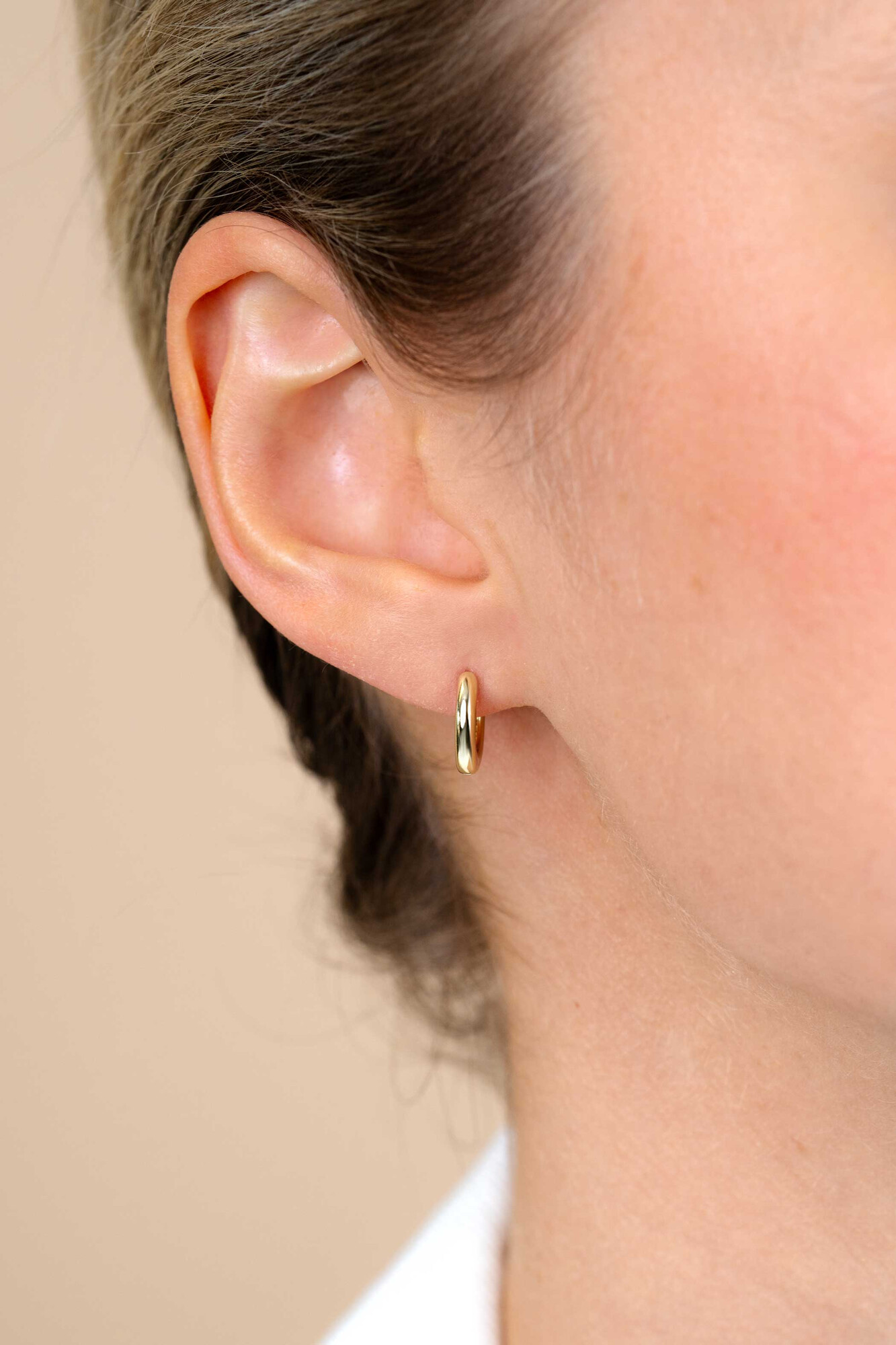 ZINZI silberne Ohrringe gelb vergoldet 12 x 3mm ZIO194G