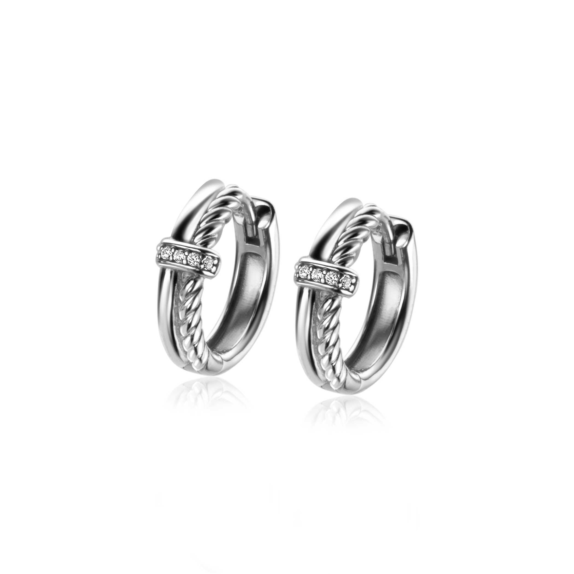 ZINZI zlv. klapcreolen 2 banen gedr/glad/zirc.15x5