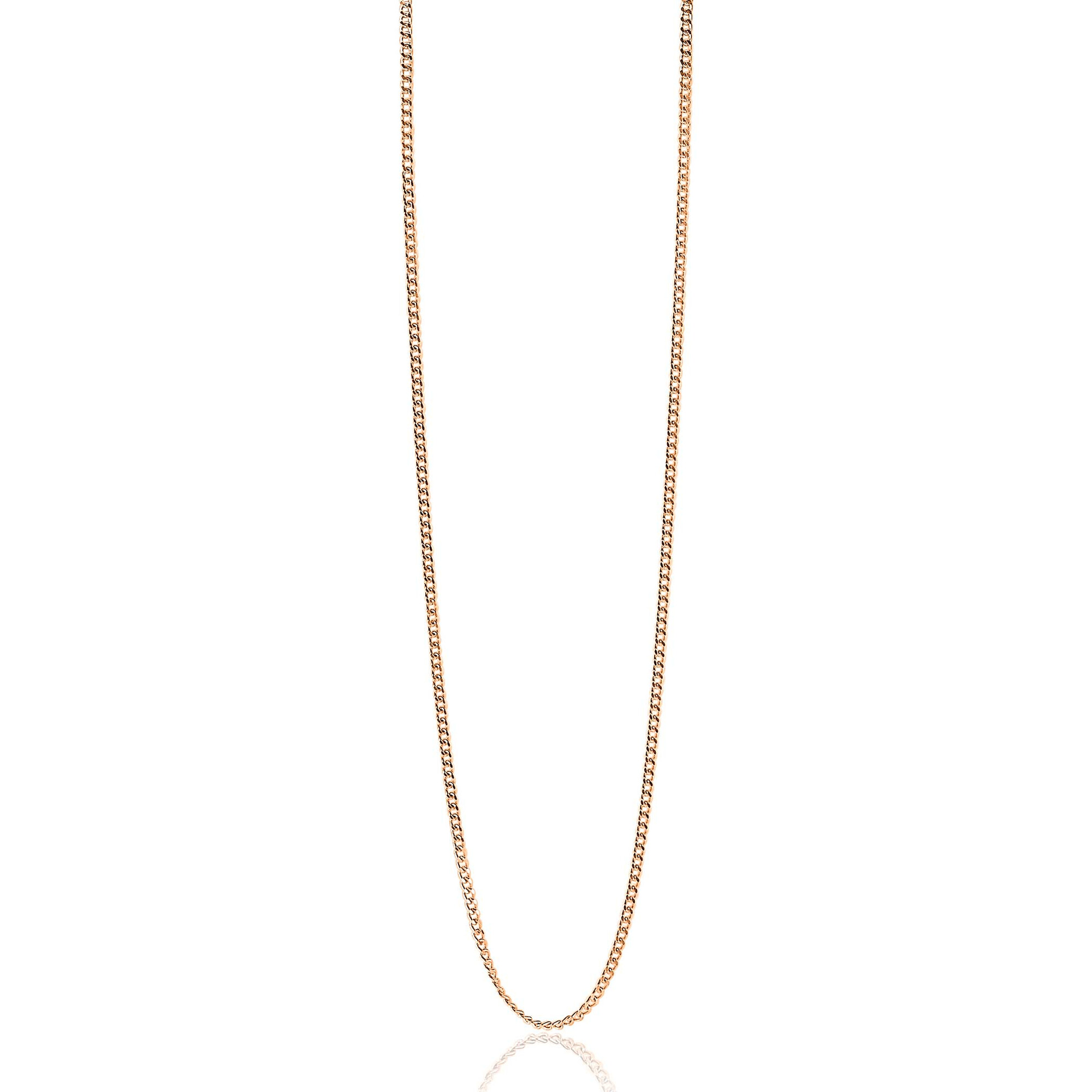 ZINZI zlv. gourmet collier 60 cm rosé verguld