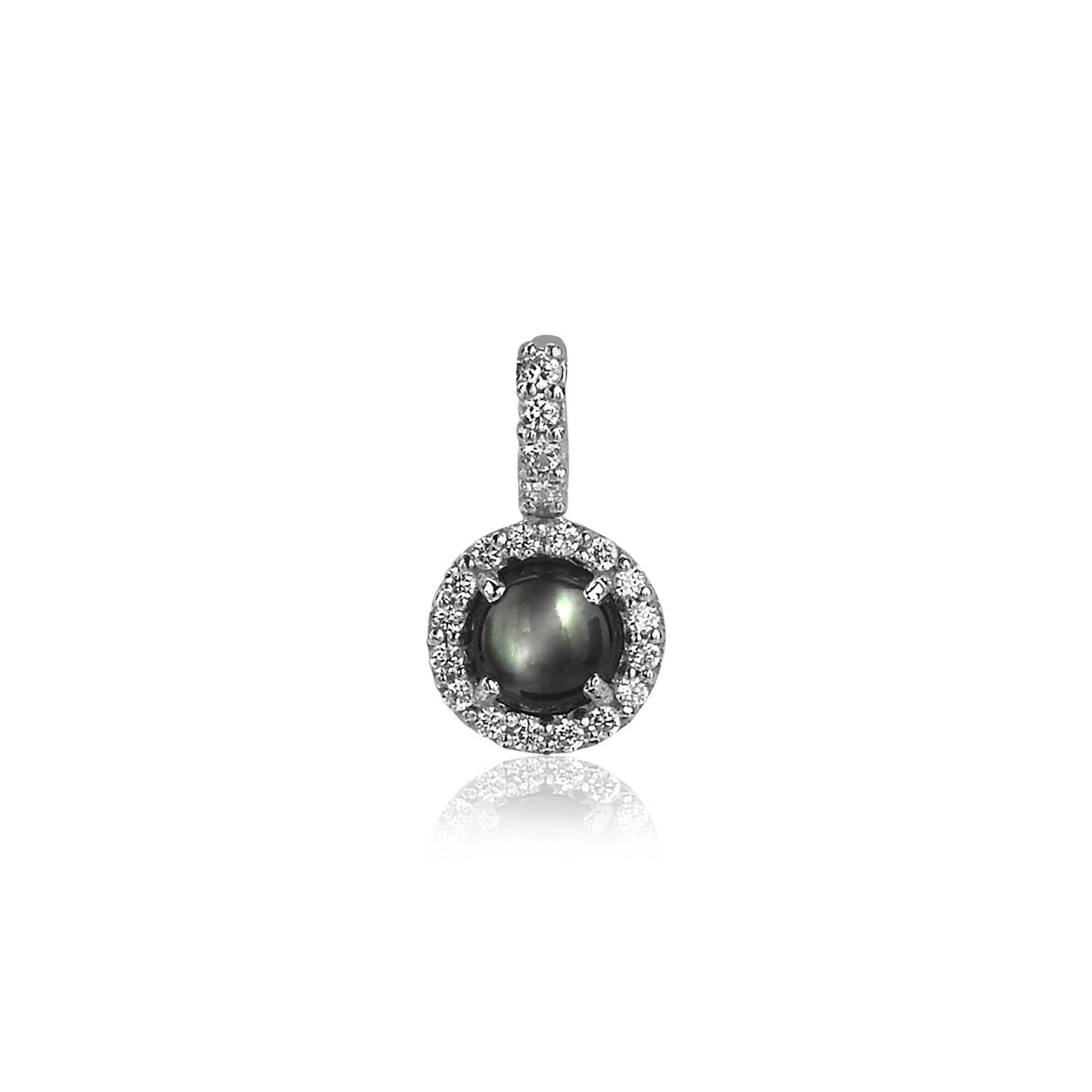 ZINZI Sterling Silver Pendant Dark Grey Mother-of-Pearl ZIH1039Z