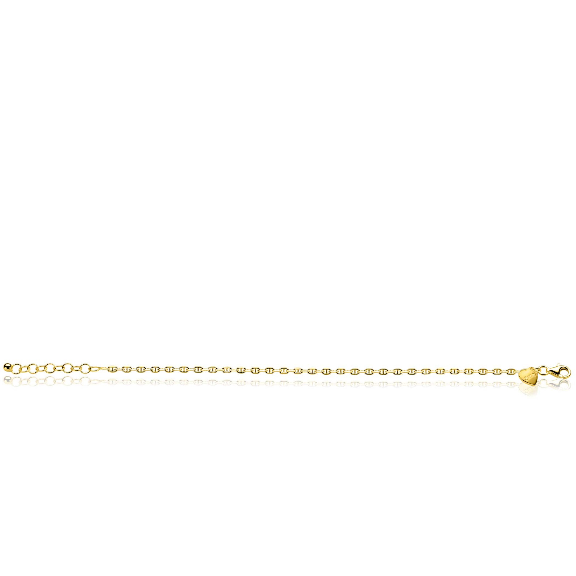 ZINZI zlv.armband gg.verg.massieve marine schakels