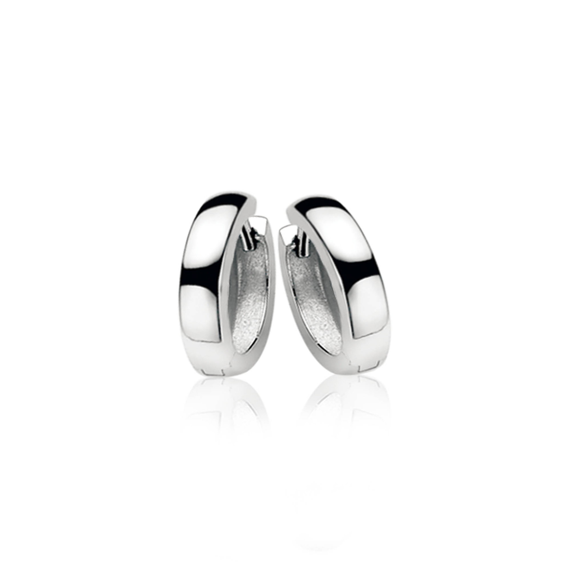 12mm ZINZI Sterling Silver Hoop Earrings 12x3mm ZIO187