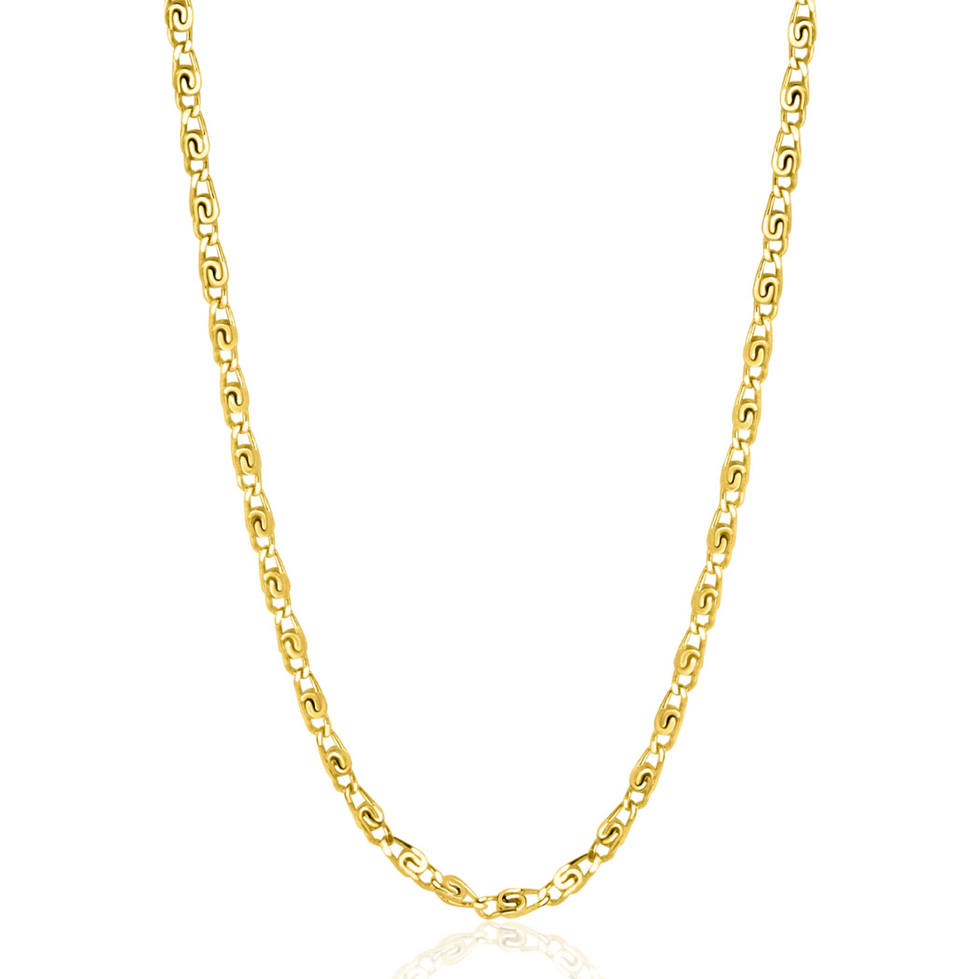 ZINZI zlv. collier gg.verguld fantasie 42/45cm
