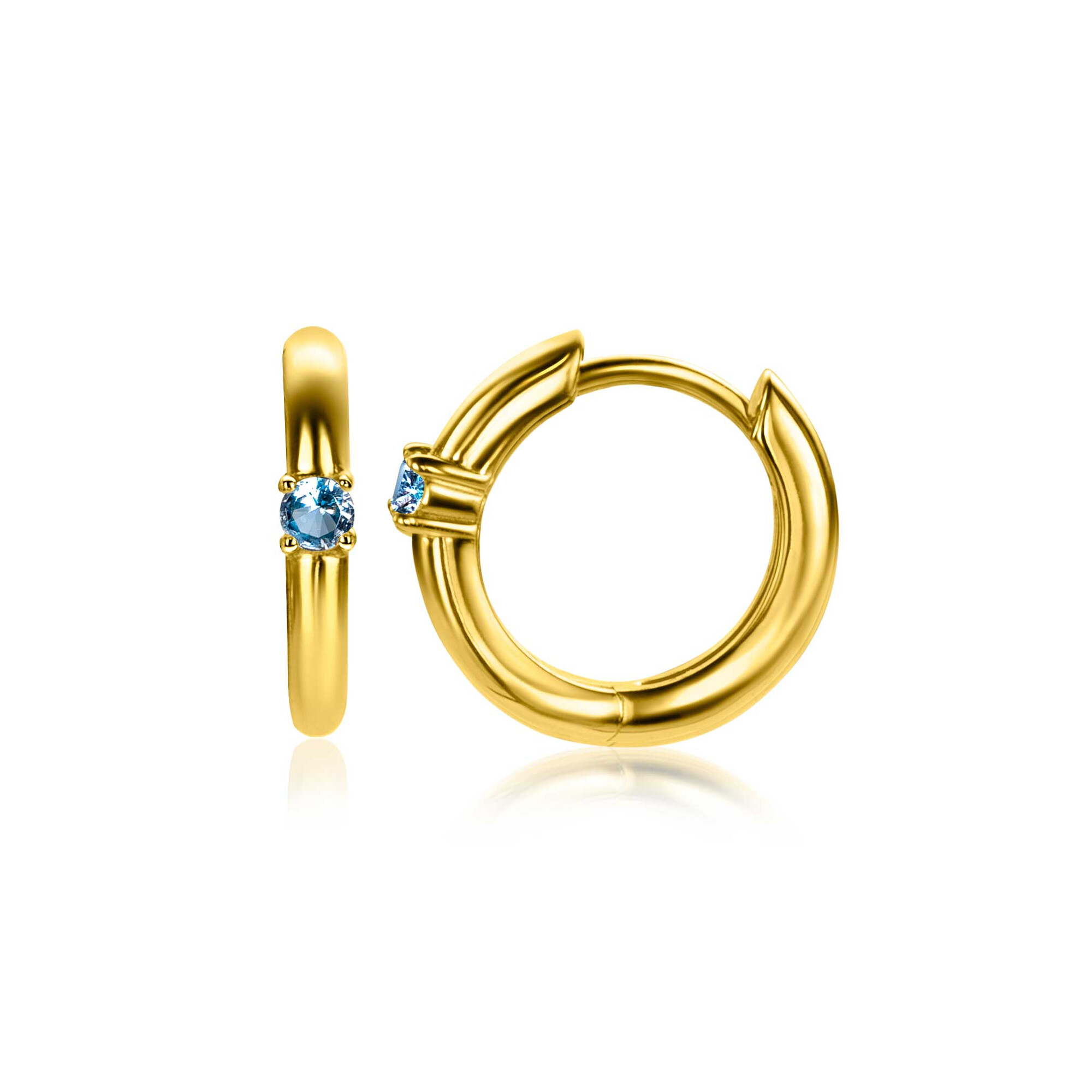 ZINZI zlv. oorringen gg.verg birthstones topaas cz