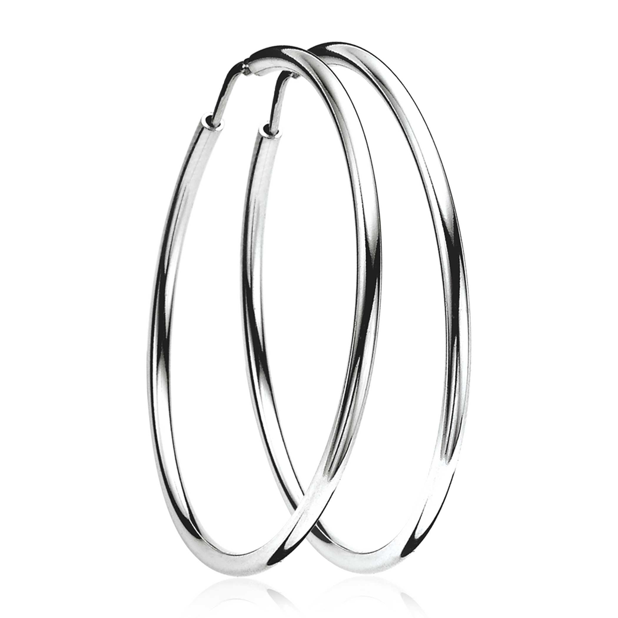 ZINZI zilveren oorringen 45 x 2mm glad ZIO436
