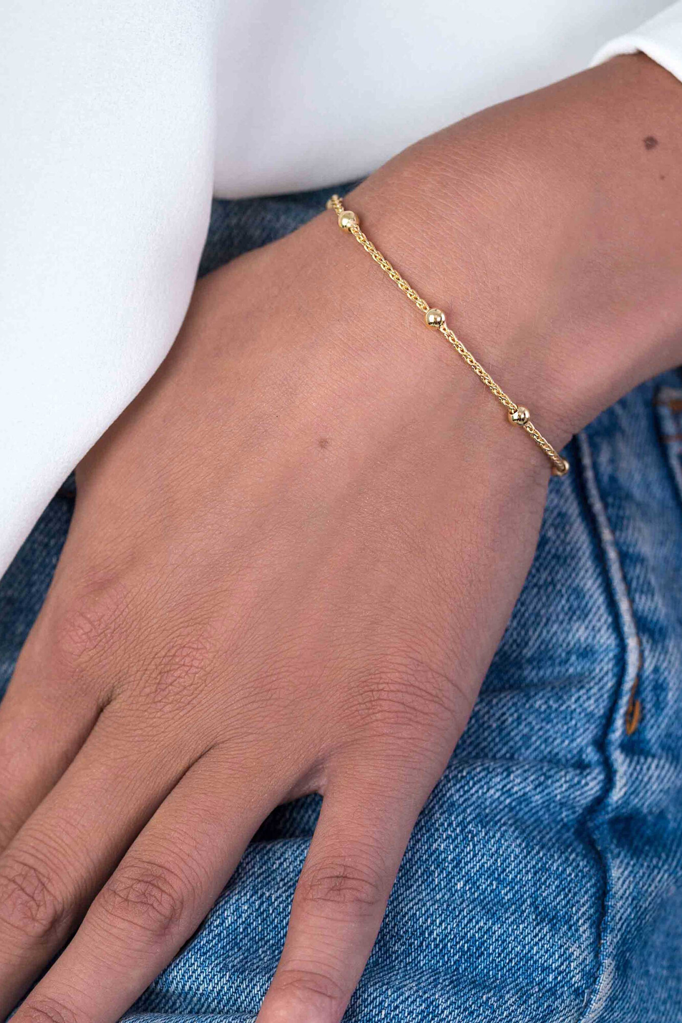 ZINZI silbernes Fantasie Armband gelb vergoldet 17,5-20,5cm ZIA1128G