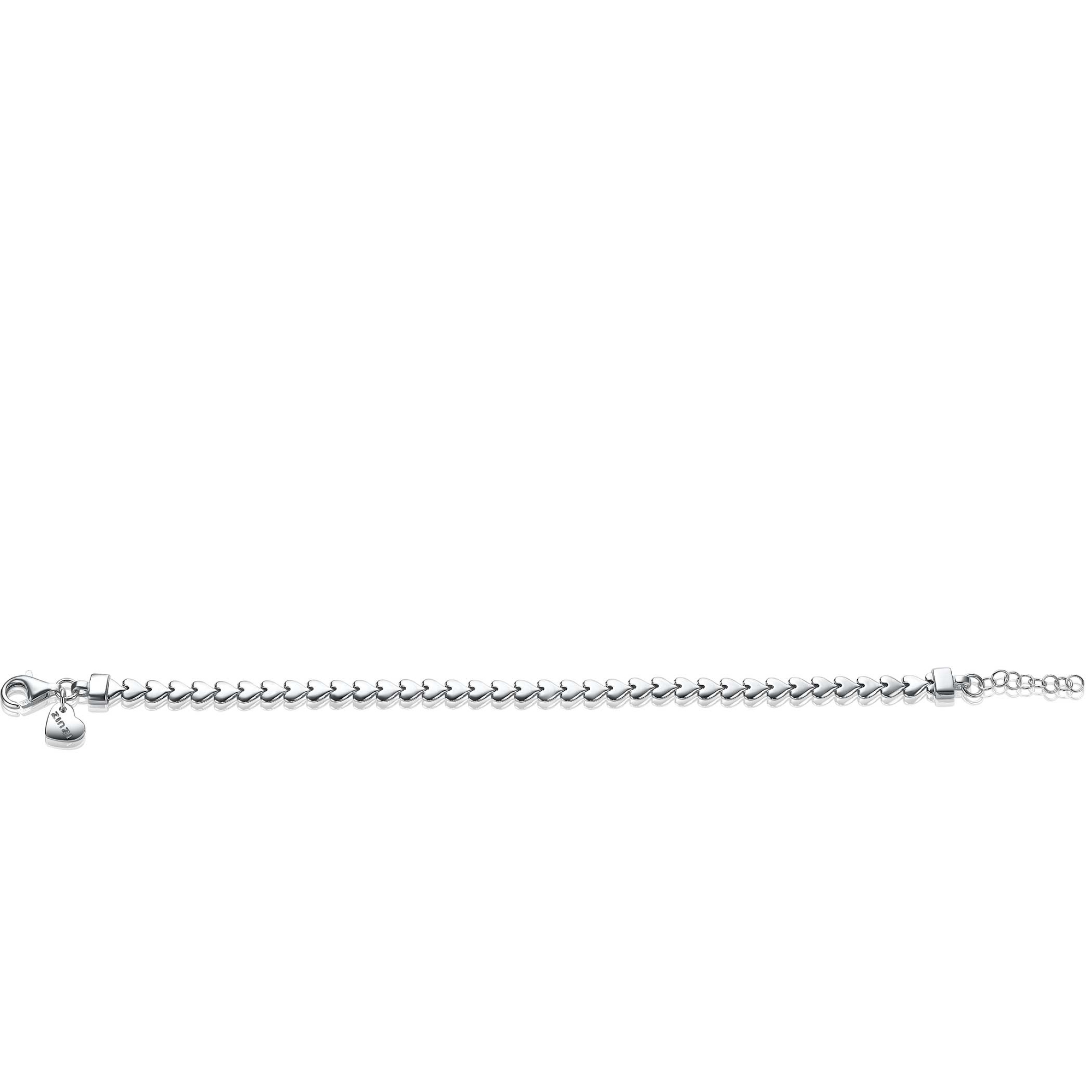 ZINZI Sterling Silver Bracelet Hearts width 4,5mm ZIA1798