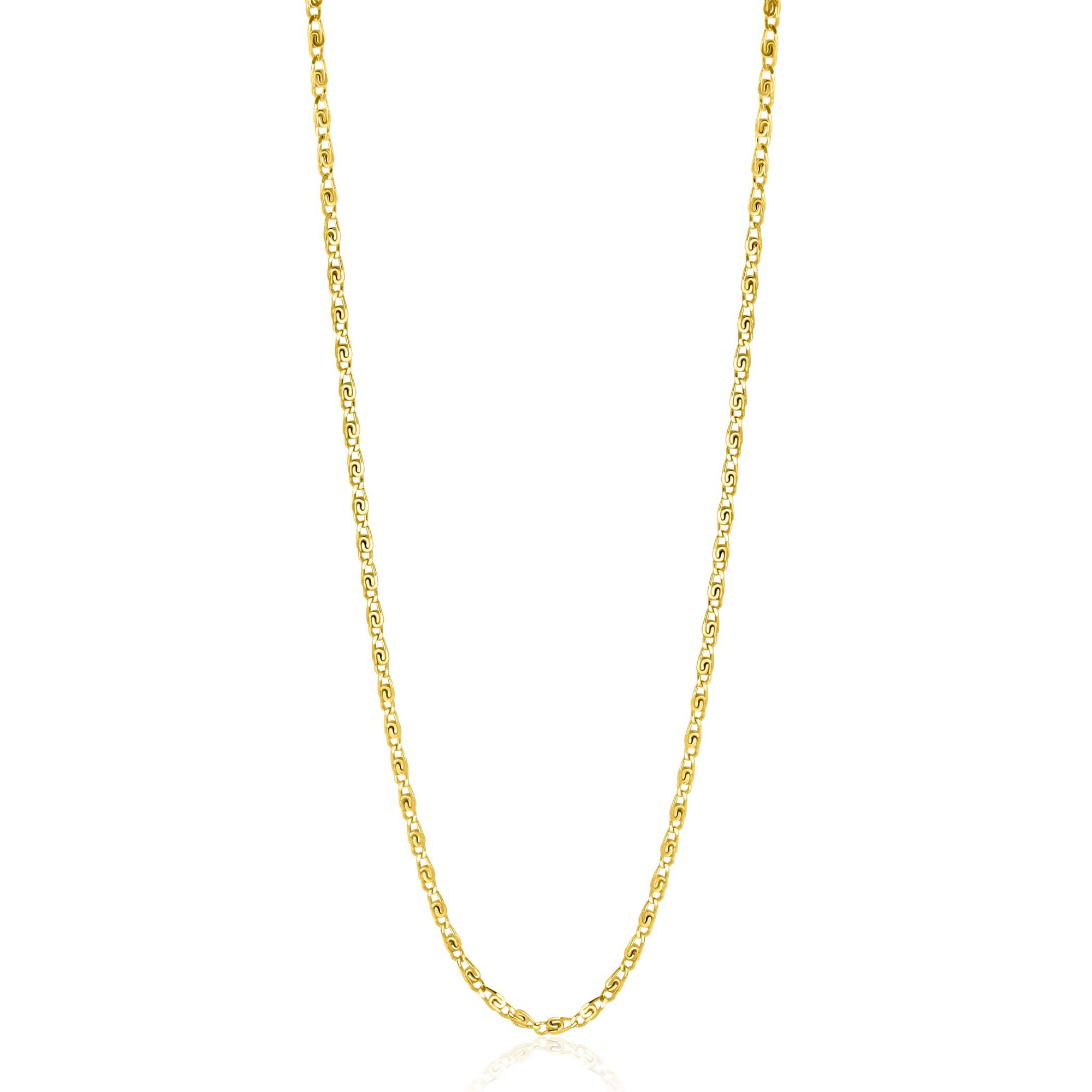 ZINZI zlv. collier gg.verguld fantasie 42/45cm