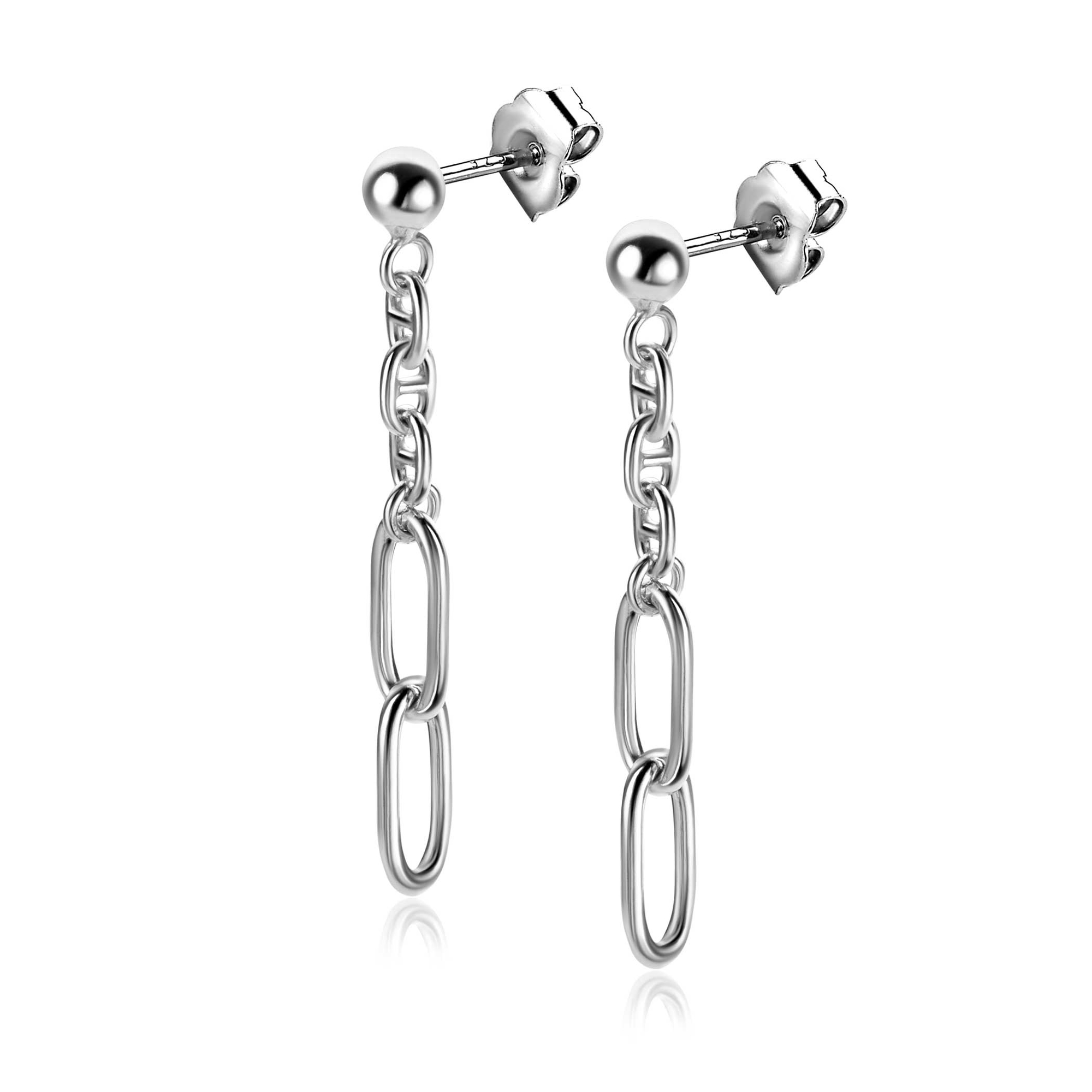 ZINZI zlv.oorstekers lang fant.en paperclip 3.5cm
