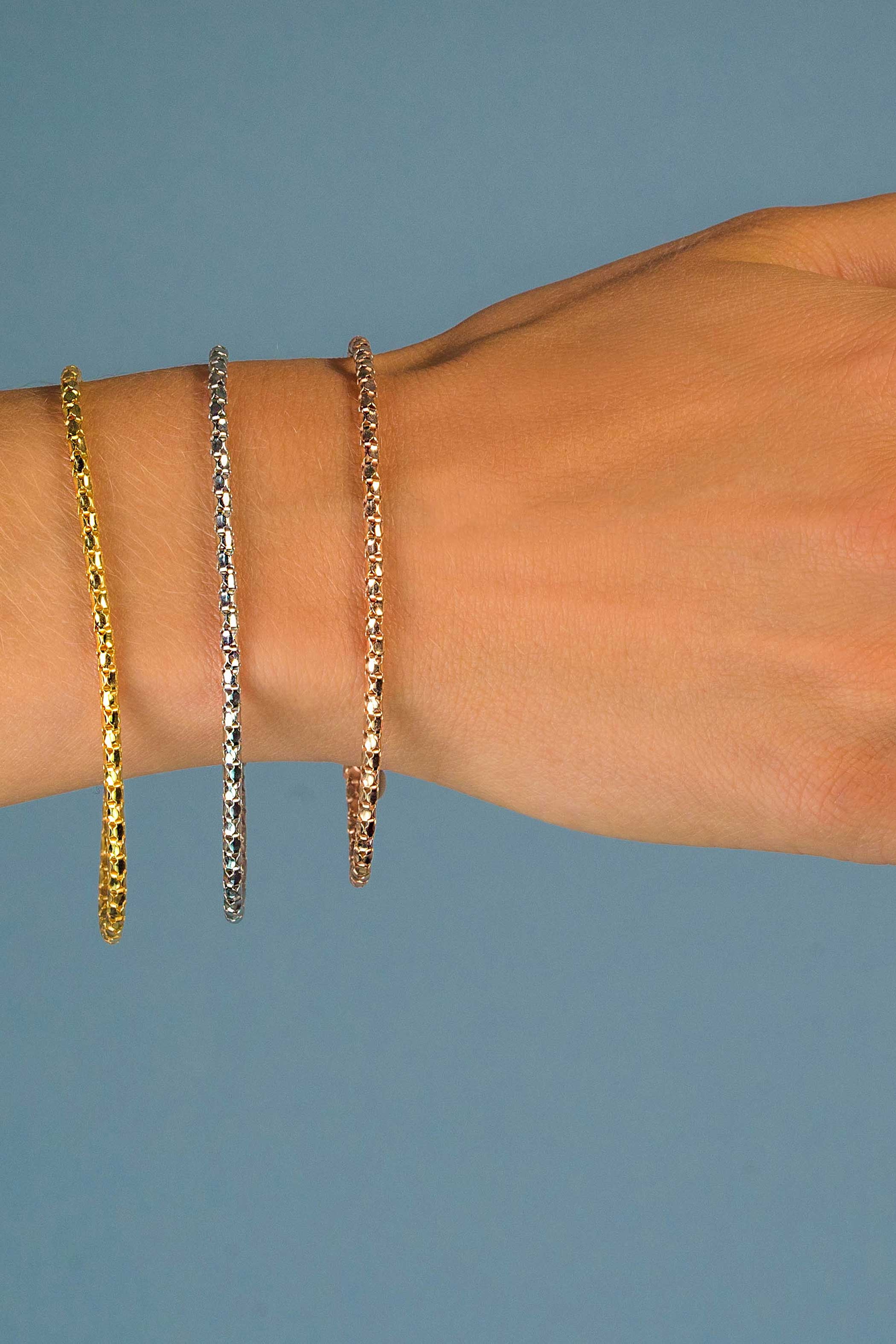 ZINZI Rose Gold Plated Sterling Silver Fantasy Bracelet 17-19cm ZIA1129R