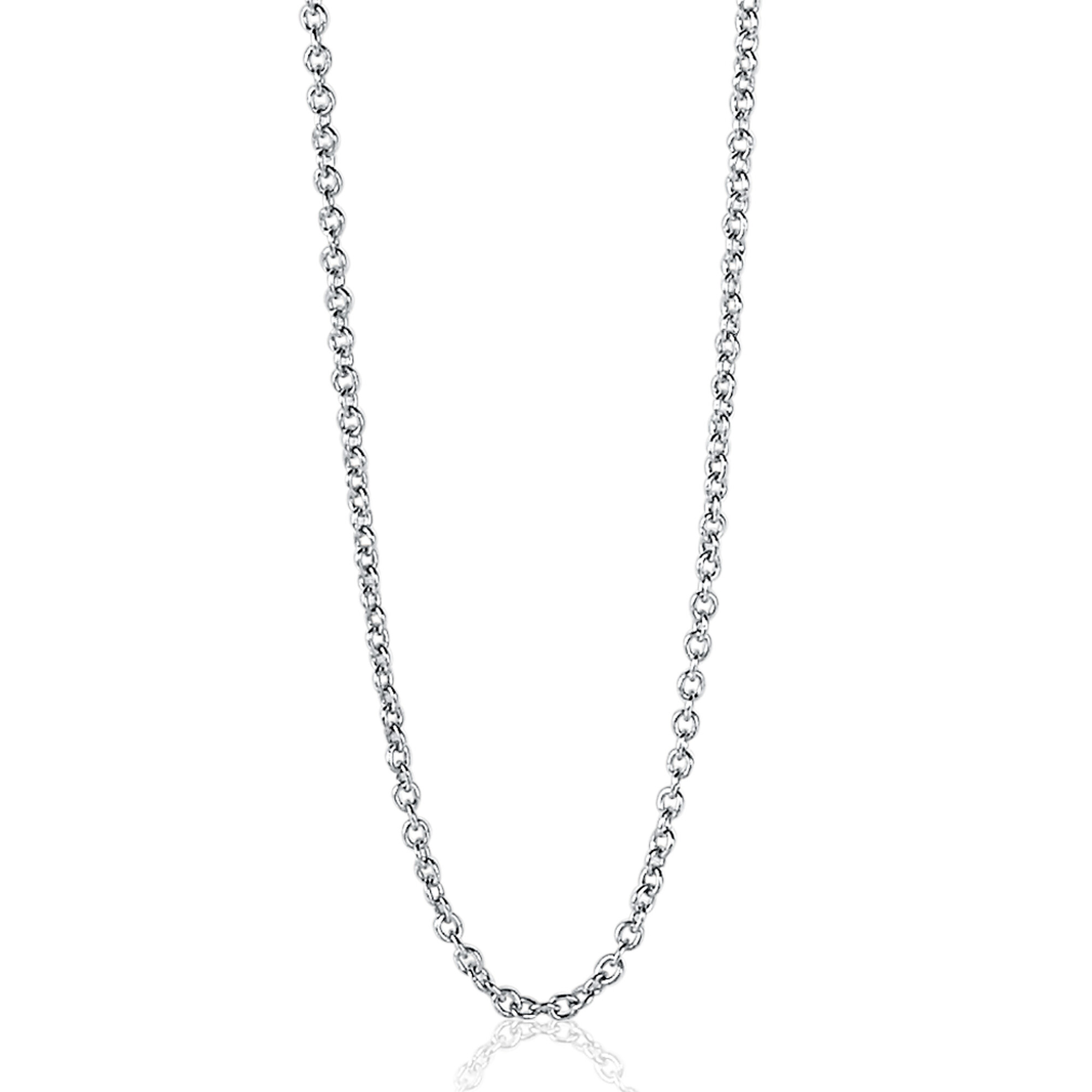 90cm ZINZI zilveren anker ketting ZILC-A90